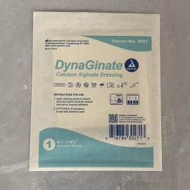 Dynarex #3027 DynaGinate Calcium Alginate Dressings, 4.25" x 4.25" - 1ea