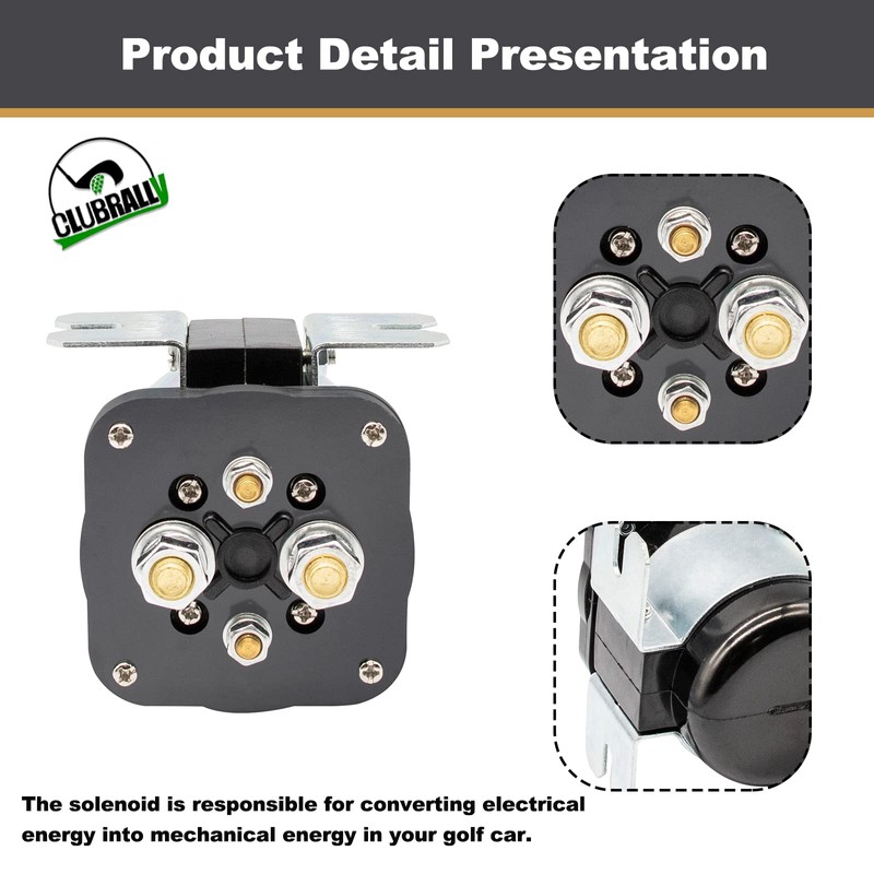 CLUBRALLY EZGO 36V 4 Terminal Solenoid for 1989-up 20468G1