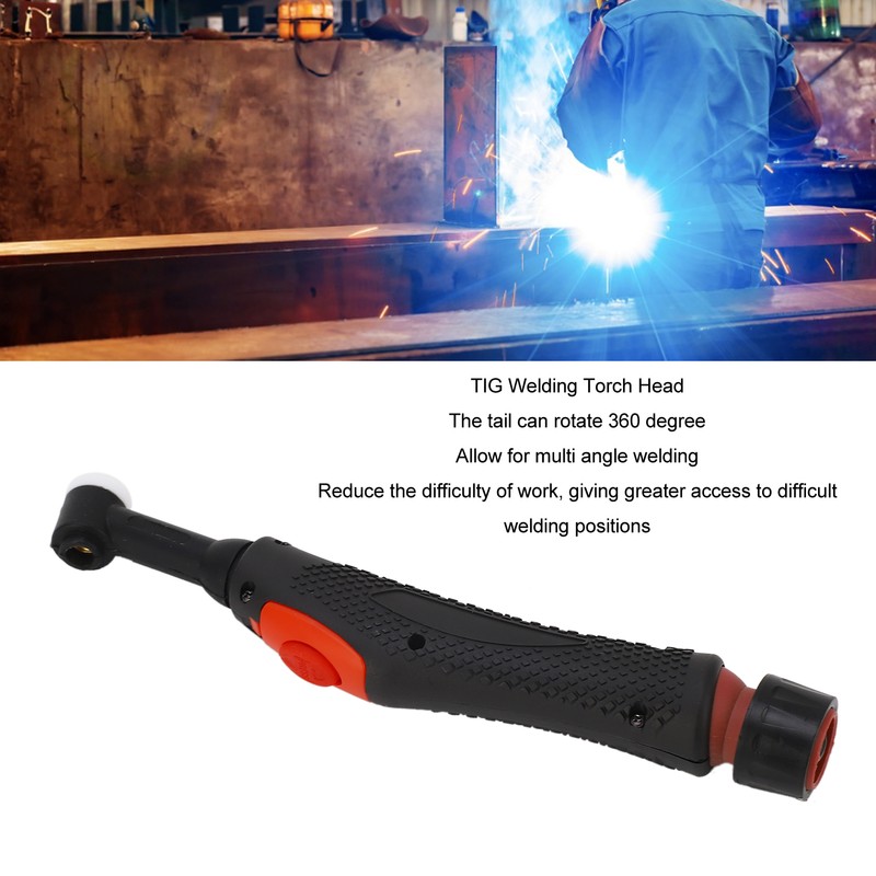 TIG Welding Torch Head Kit 360 Degree Rotatable Air Cooling