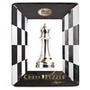 EUREKA 473685 Queen Cast Chess Game, Silver
