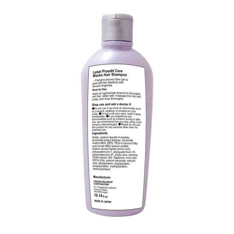 Lebel Proedit Care Works Hair Shampoo Bounce Fit - 300
