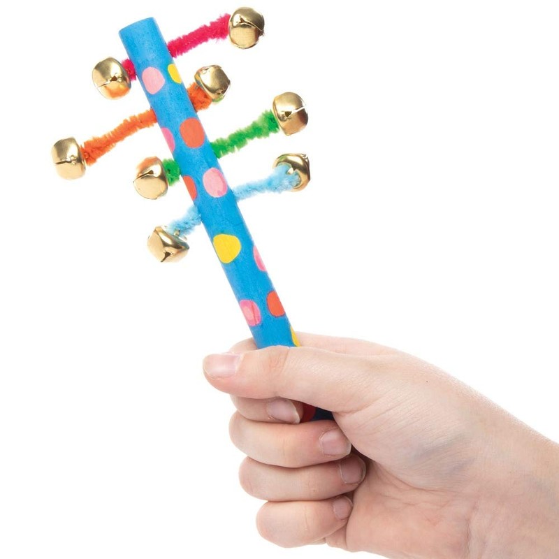 Baker Ross AT813 Wooden Hand Bell Kits - Pack of