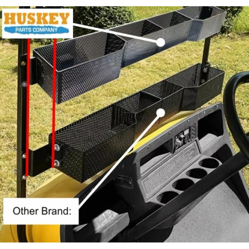 Huskey EZGO TXT Golf Cart Front Basket Dash Storage Organizer