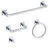 Chrome Bathroom Hardware Set 4 Pieces,Towel Bar Set Stainless Steel