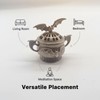 2 Pack Mini Cone Incense Holder MetalBat-Shaped Incense Burner for