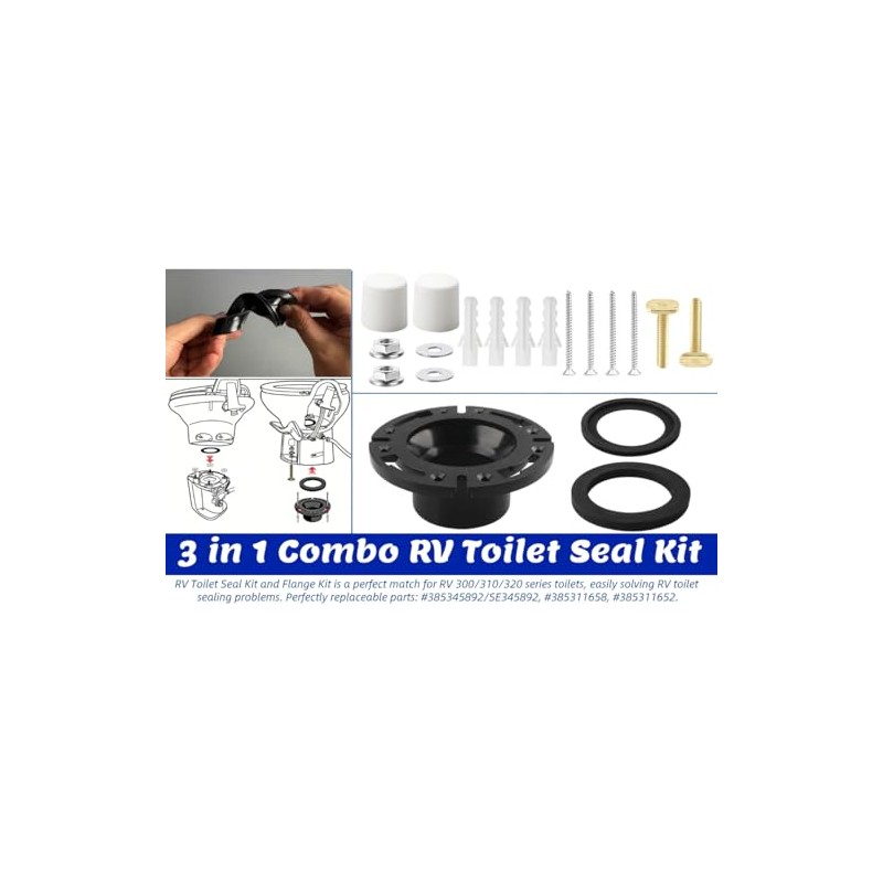 TYHI Dometic RV Toilet Seal Kit 3'' Flange for 300/310/320