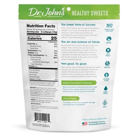 Dr. John’s Sugar Free Candy, Healthy Lollipops with Zero Sugar, Low Calorie Snacks, Keto Friendly Hard Candy Sweets, Creamsicle Swirl Oval, 60 COunt, 1 LB