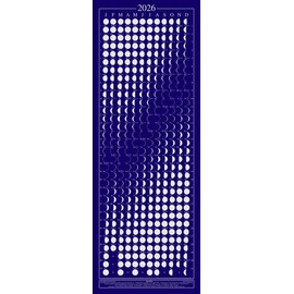 Equinox 2026 Moon Phase Calendar - Beautifully Silk Screened, Packed with Lunar & Solar Data & Mercury Retrogrades …