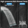Veken High Pressure Rain Shower Head with Handheld, Multi-Functions Square