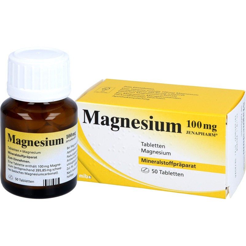 MAGNESIUM 100 mg Jenapharm Tablets Pack of 50