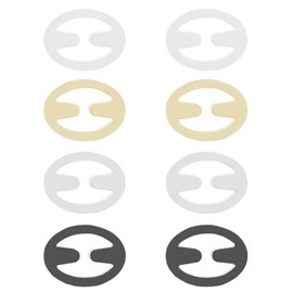 Kjzeex Bra Strap Clips, 8 Pieces Women's Bra Clips for Racerback, Non-Slip Bra Straps Holder for Cleavage Control Bra Straps, Oval