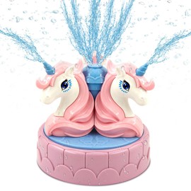Wassersprinkler Kinder, Sprinkler Kinder Spielzeug, Einhorn Sprinkler Wasserspielzeug Kinder Outdoor, Wassersprenkler Garten Kinder, Wasserspielzeug Garten Spielzeug für Mädchen