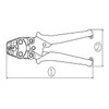 Lobster AK-2MA Crimping Tool Terminal Crimper Powerful Strength Easy Grip