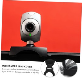 SEWACC 1 Set USB Camera Lens Covers Webcam Privacy Caps for Laptop Tablet Phone Durable Material Easy to Install Protects Your Privacy Black