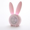 Digital Alarm Clock Cute Bunny Shape LED Night Light Luminous
