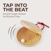 4Pcs Wooden Castanet, Percussion Instrument - 4Pcs Hand Finger Castanets,