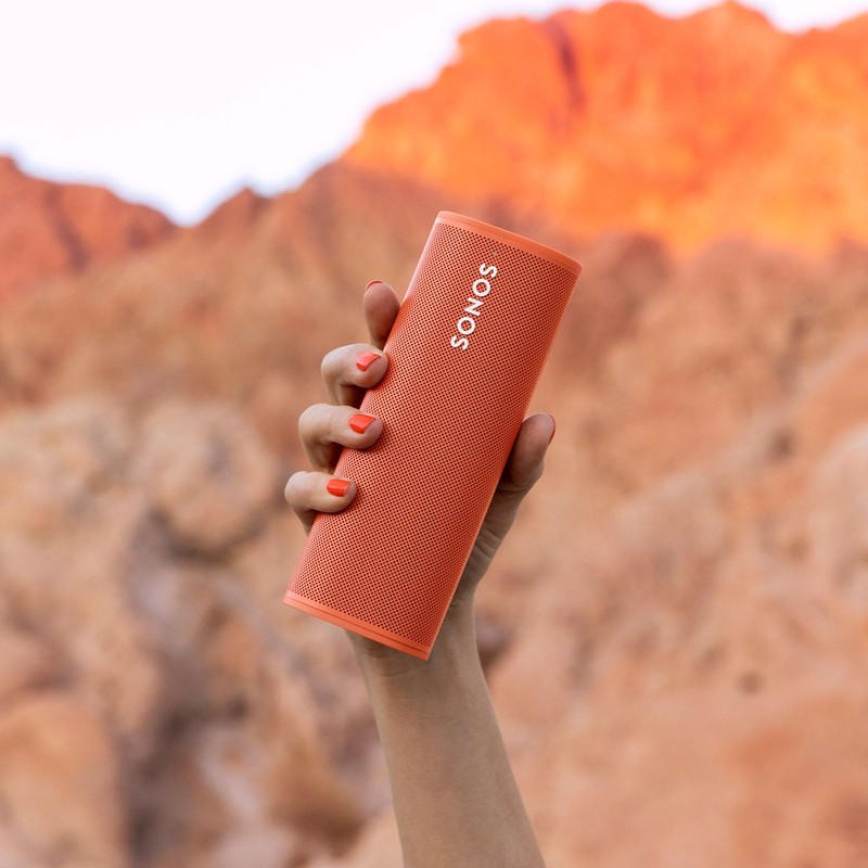 Sonos Roam Portable Speaker Wi-Fi Bluetooth Sunset Orange