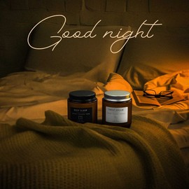 Sleep Candles Gifts for Women, Lavender Scented Candles Gift Set for Anxiety, Lavender Promotes Sleep, Chamomile Relieves Stress, Relaxation Gifts for Women