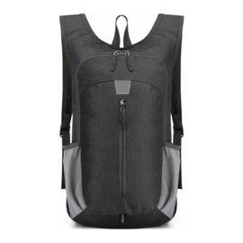 Ultralight backpack, Foldable Durable hiking backpack 30×16×48cm, Waterproof rucksack for Outdoor Sport Travelling Walking Hiking Camping Biking unisex (black)