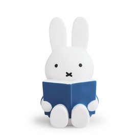 ATELIER PIERRE 090975 Blue Reading Miffy Money Bank, Width 3.9 x Depth 3.9 x Height 7.5 inches (10 x 9.8 x 19 cm)