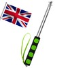 Telescopic Flag Pole 2M Stainless Steel Handheld Flag Pole Portable