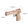 MU Wooden Puzzle for Adult Desert Eagle Wood Rubber Band