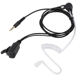 Hilitand Auriculares Con Cable PTT, Portátiles Con Micrófono y Enchufe Giratorio, Monoaural Con Reducción de Ruido Para Personal de Seguridad/Guardaespaldas/Hotel
