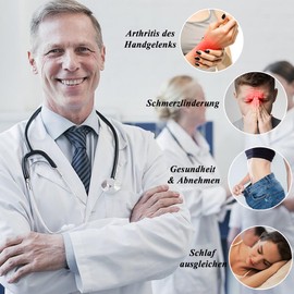 Vicmag Magnetic Bracelet Men's Titanium Steel Magnetic Bracelet Double Row Ultra Strength Magnets with Adjustment Tool and Gift Box (Black)