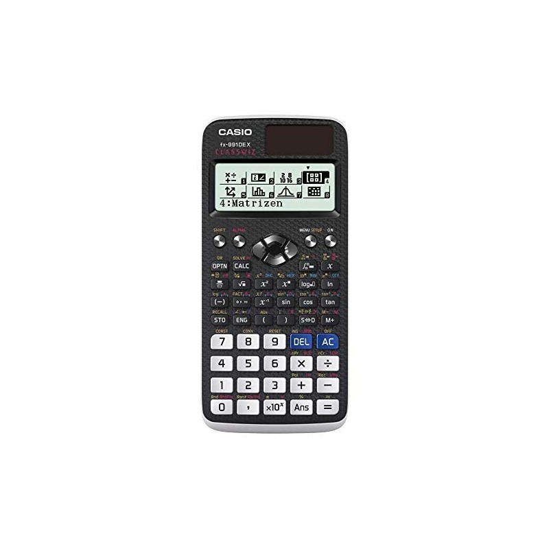 Casio FX-991DE X Technisch wissenschaftlicher Rechner Schwarz Display (Stellen): 12