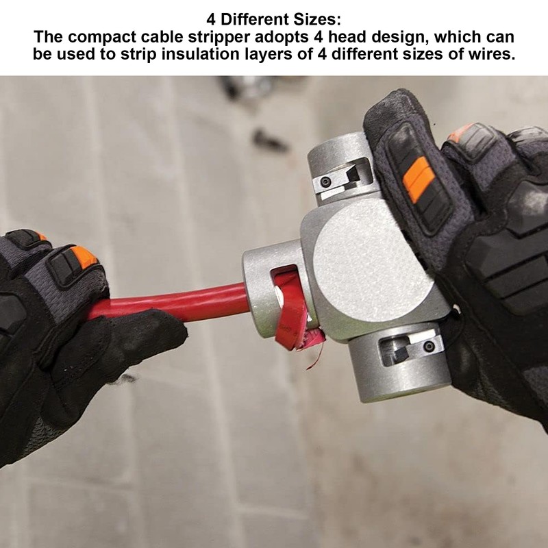 4 Head Wire Stripper Electric Cable Insulation Remover Fast and