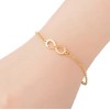 Pulsera Dije Infinito Dama Mujer Acero Inoxidable Ajustable