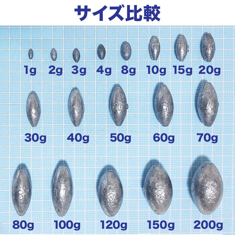 Orurdo qb500104a06n0 Fishing Tackle Jujube Weights 0.3 oz (10 g)