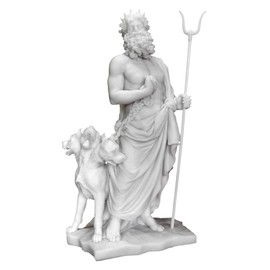 Top Collections Hades and Cerberus Statue - Hades and the Guardian of the Underworld Sculpture in Cold-Cast Marble - 11.25-Inch Collectible Greek Mythology Figurine