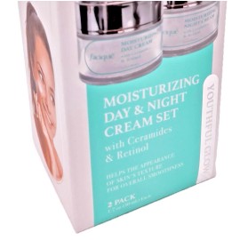 facique ( 1 Box ) Facique Day And Night Cream Set Moisturizer ( 2 pack of 1.7 oz Each )