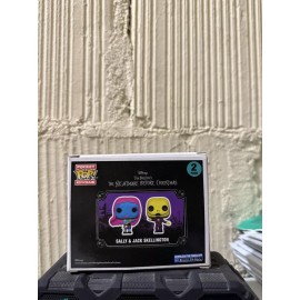 Funko Pop SALLY & JACK BLACKLIGHT KEYCHAINS Exclusive Nightmare Before Christmas