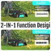 YARDCARE 16‑Inch 15Amp 2‑in‑1 Electric Dethatcher & Scarifier with 5‑Position