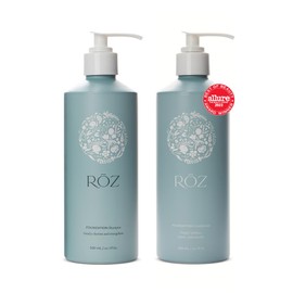 RŌZ Set de champú y acondicionador de base dúo, champú y acondicionador hidratante sin sulfato para mujeres y hombres, todo tipo de cabello, vegano, seguro, sin silicona ni parabenos, 10.1 onzas cada