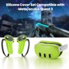 Silicone Cover Compatible with Meta/Oculus Quest 3 Accessories, VR Silicone