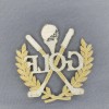 Unbranded 'GOLF' Gold Silver Grecian Leaves 3"x3" Iron-On Patch
