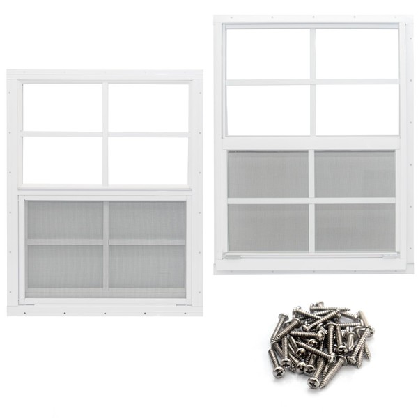 NeatiEase NeatiEase 2 Pack Shed Window, 18" x 23" Flush