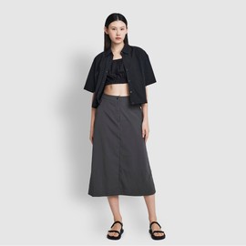 JAJU [JAJU] Women's Scat Scat A-line Skirt_Charcoal
