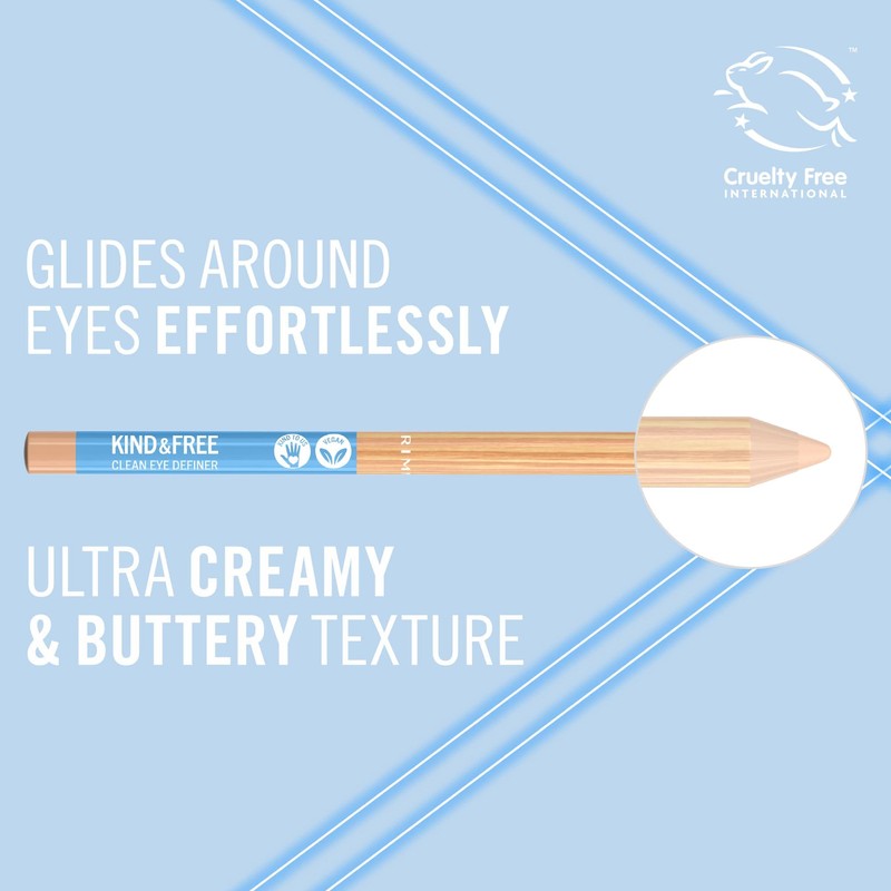 Rimmel Kind and Free Eyeliner, 005 Creamy White