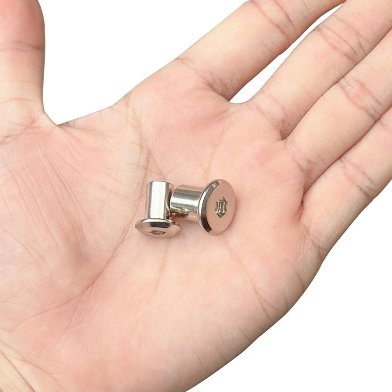 60 PCS Hex Socket Insert Nuts,Bolt Sleeve Nuts,Barrel Nuts for