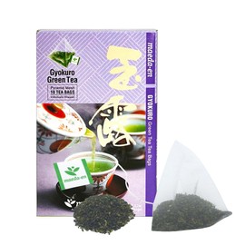 MAEDA-EN Premium Gyokuro Green Tea 10 Tea Bags Japanese Origin Green Tea Leaves Individually Wrapped Teabags 04144 1pk