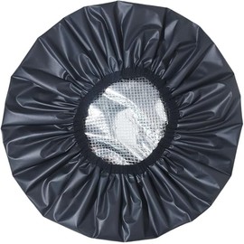 Two-layer Heat Retention Hair Cap Aluminum Hair Cap 1-piece Heat Retention White Hair Dye Henna Dye Treatment Cap for Women and Men, Enhances Color Retention and Dyeing (Black Aluminum Foil)