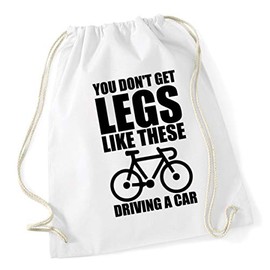 Hippowarehouse You Don't Get Legs Like These Driving A Car Drawstring Cotton School Gym Bag 37cm x 46cm, 12 litres
