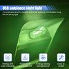 UHANBUT USB LED Car Interior Atmosphere Light, Plug-in USB Touch