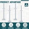 Zonon 4 Pcs Adjustable Scaffolding Leveling Jack Hollow Screw Jacks