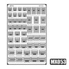 Model Kit Detail-Up Etching Plate MX053 - Gundam / 모식완조 디테일업 에칭 플레이트 MX053 - 건담