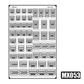 Model Kit Detail-Up Etching Plate MX053 - Gundam / 모식완조 디테일업 에칭 플레이트 MX053 - 건담
